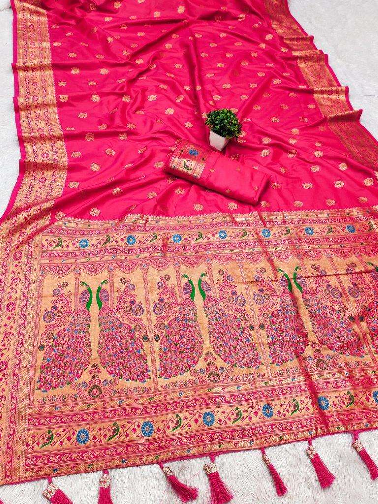 MAYURI PAITHANI-02 BY ASLIWHOLESALE DESIGNER SOFT PAITHANI SILK WEAVING SAREES