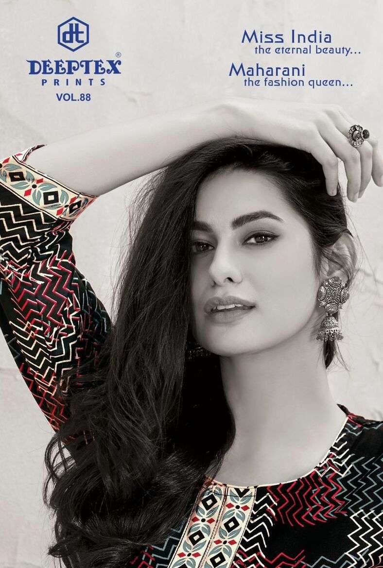 MISS INDIA VOL-88 BY DEEPTEX 8801 TO 8826 SERIES COTTON PRINT DRESSES