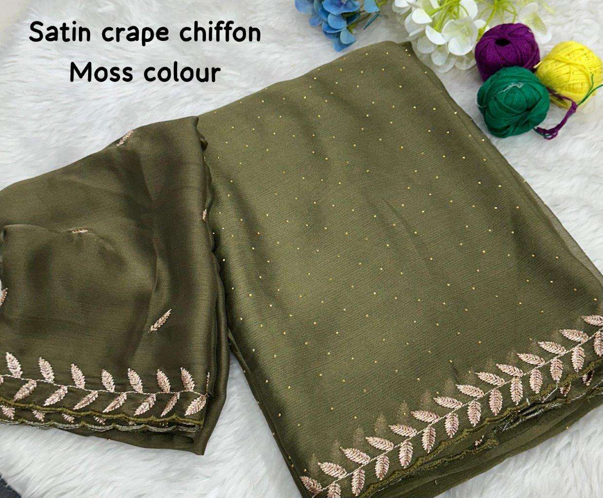 MONEY PLANT BY ASLIWHOLESALE DESIGNER FANCY SOFT CHIFFON PRINTED SAREES