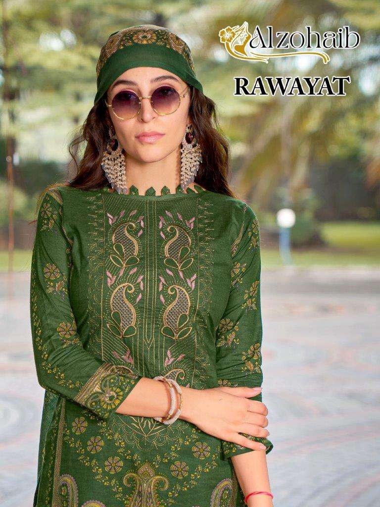 RAWAYAT VOL-01 BY ALZOHAIB HEAVY EMBROIDERED COTTON PAKISTANI DRESSES