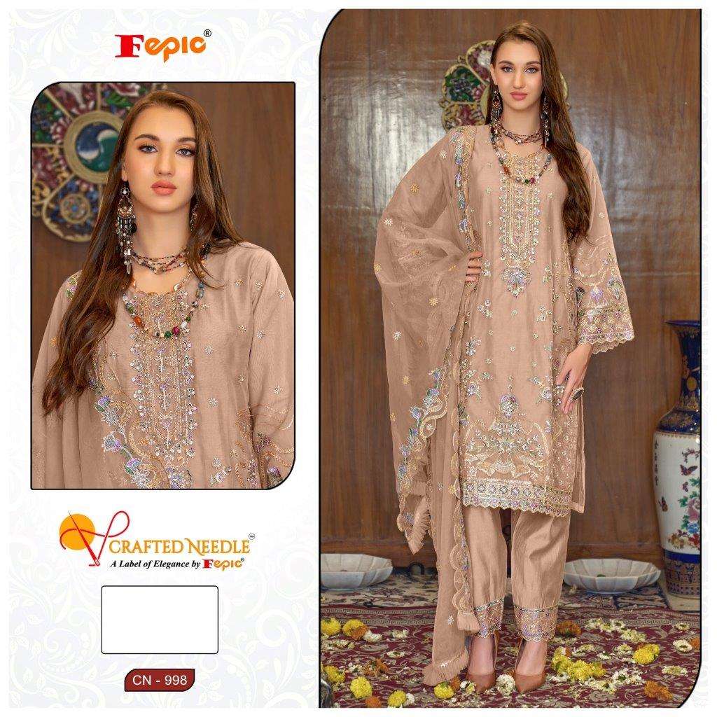 ROSEMEEN CN-998 COLOURS BY FEPIC DESIGNER ORGANZA EMBROIDERY DRESSES