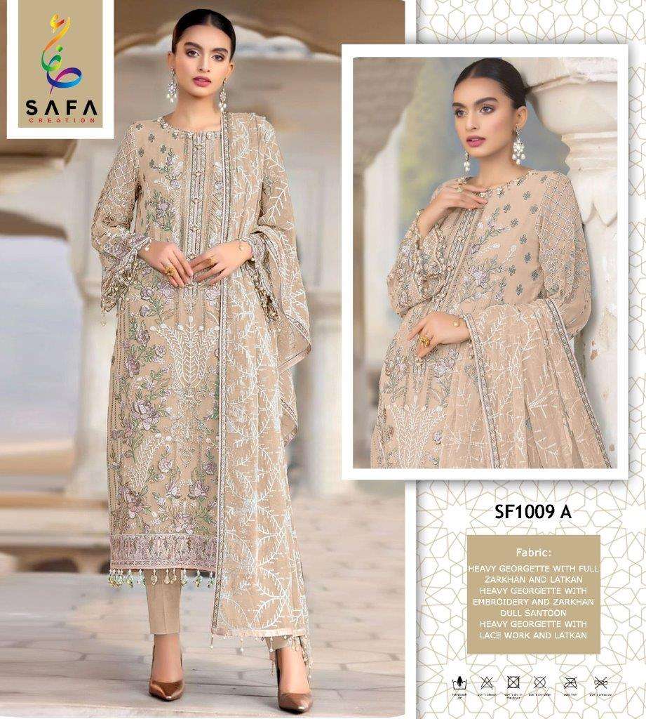 SAFA 1009 COLOURS BY SAFA CREATION DESIGNER GEORGETTE PAKISTANI DRESSES