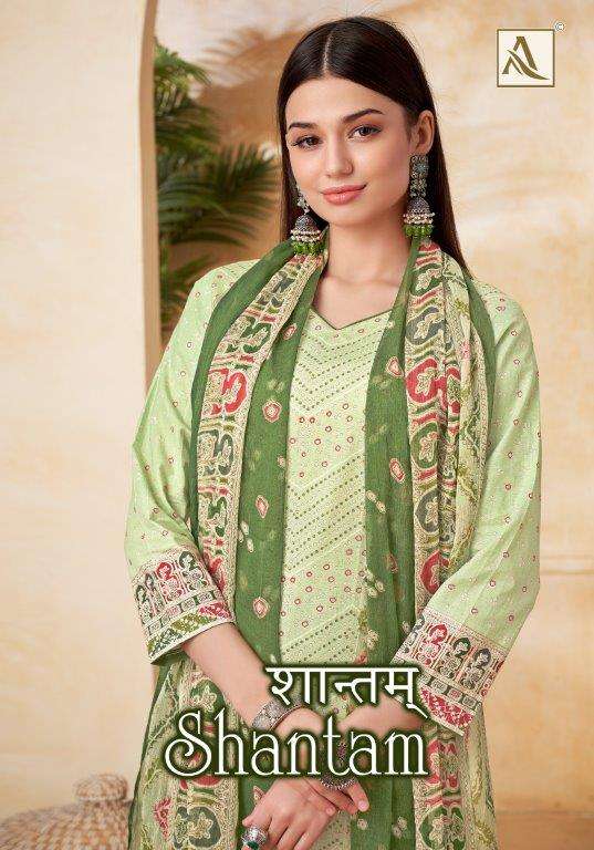 SHANTAM BY ALOK SUIT 126-001 TO 126-004 DESIGNER CAMBRIC EMBROIDERY DRESSES