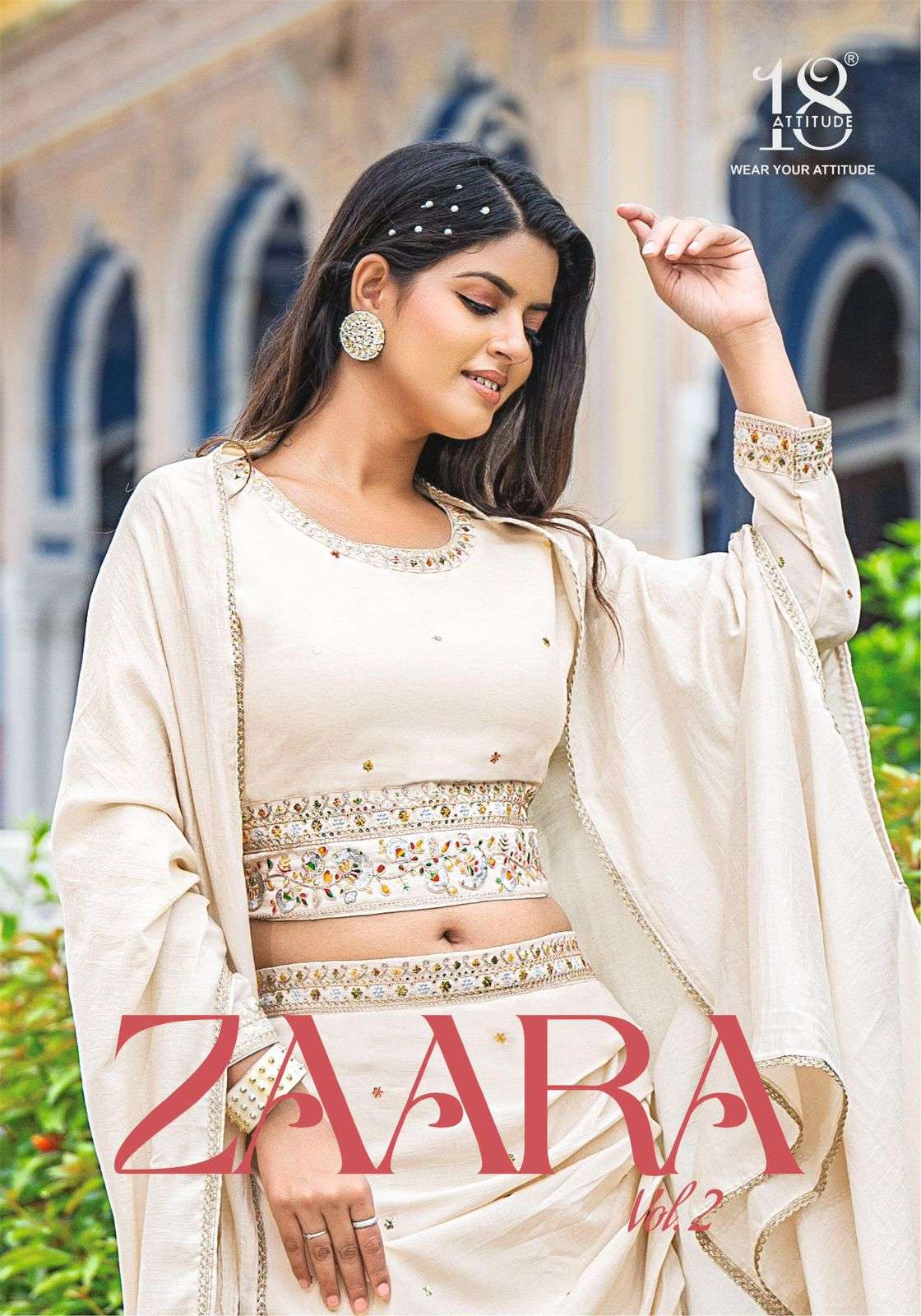 ZARA VOL-02 BY 18 ATTITUDE 201 TO 205 SERIES PURE VICHITRA SILK PRINTED DRESSES