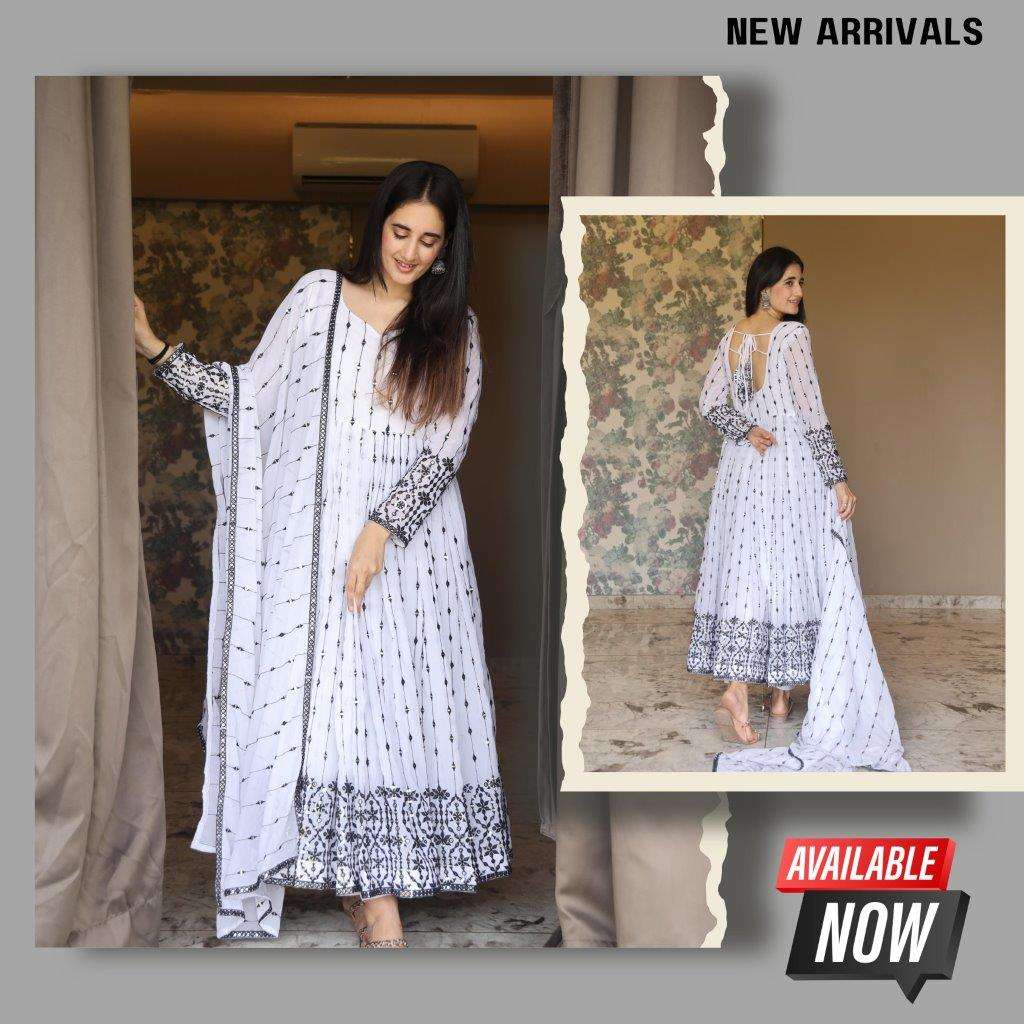 6036 HIT DESIGN BY ASLIWHOLESALE SOFT FANCY FAUX GEORGETTE PRINTED DRESSES