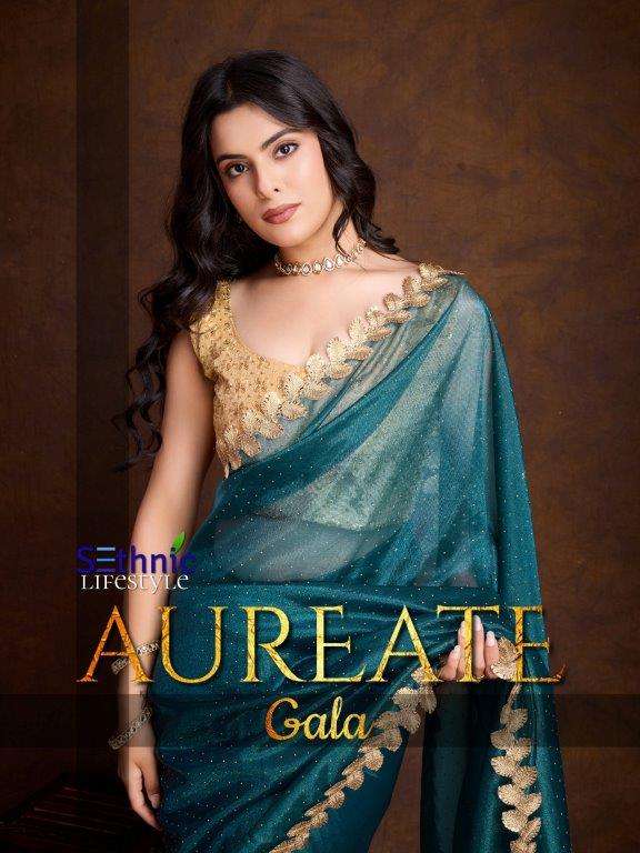 AUREATE VOL-01 BY SETHNIC DESIGNER 43001 TO 43004 SERIES FANCY SEQUENCE SAREES