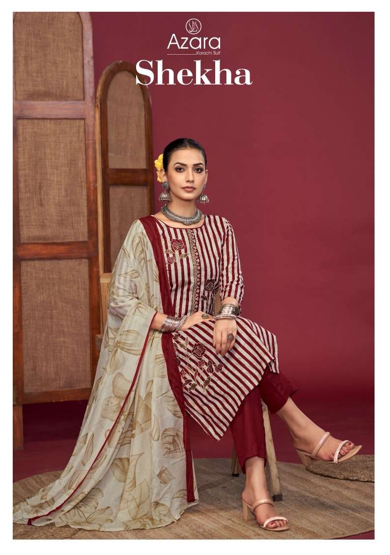 AZARA SHEKHA BY RADHIKA FASHION 32001 TO 32004 SERIES DESIGNER COTTON DRESSES