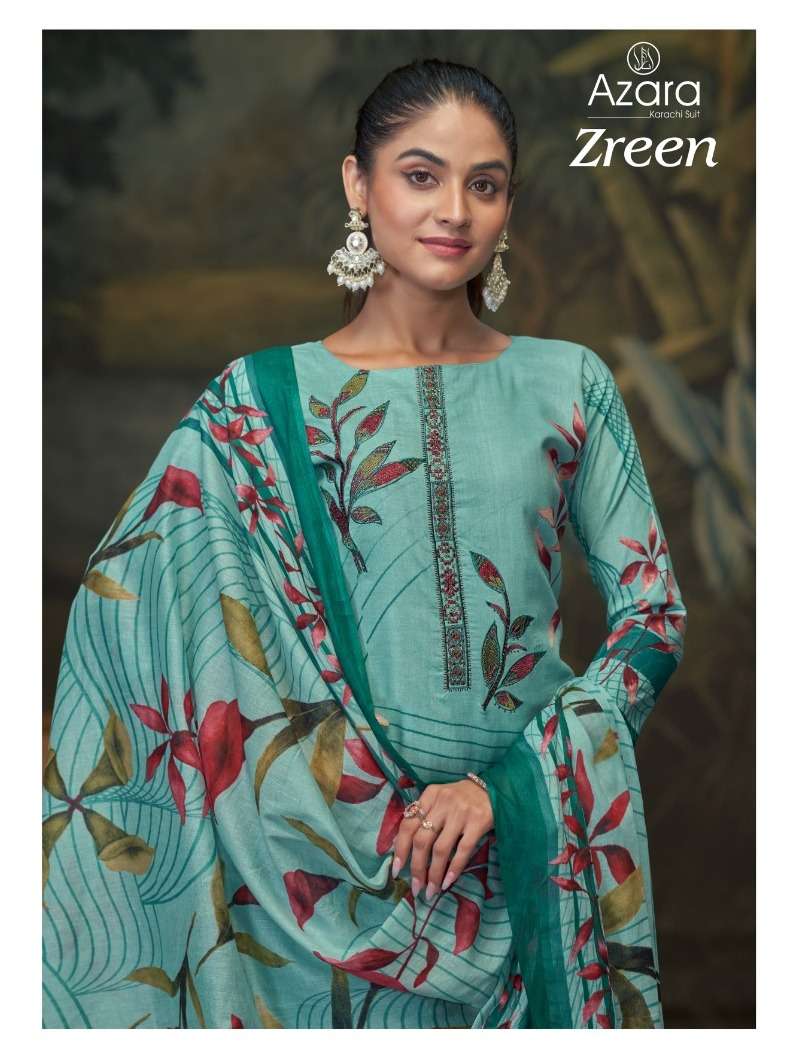 AZARA ZREEN BY RADHIKA FASHION 30001 TO 30004 SERIES DESIGNER COTTON DRESSES