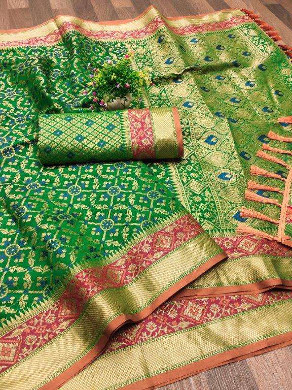 DUNKI PATOLA BY ASLIWHOLESALE BANARASHI SOFT SILK SAREES