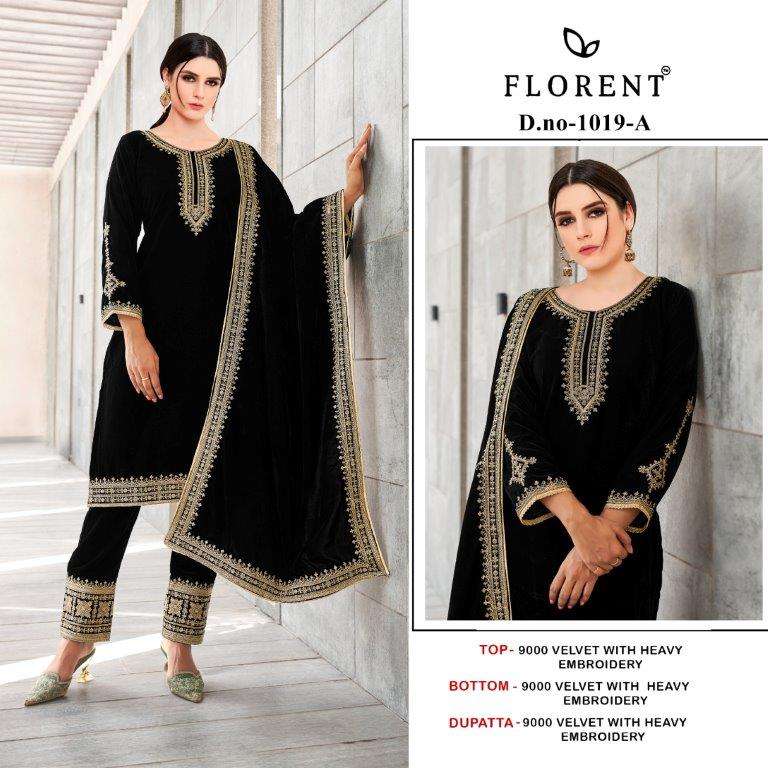 FLORENT 1019 BY FLORENT HEAVY 9000 VELVET WITH HEAVY EMBROIDERY DRESSES