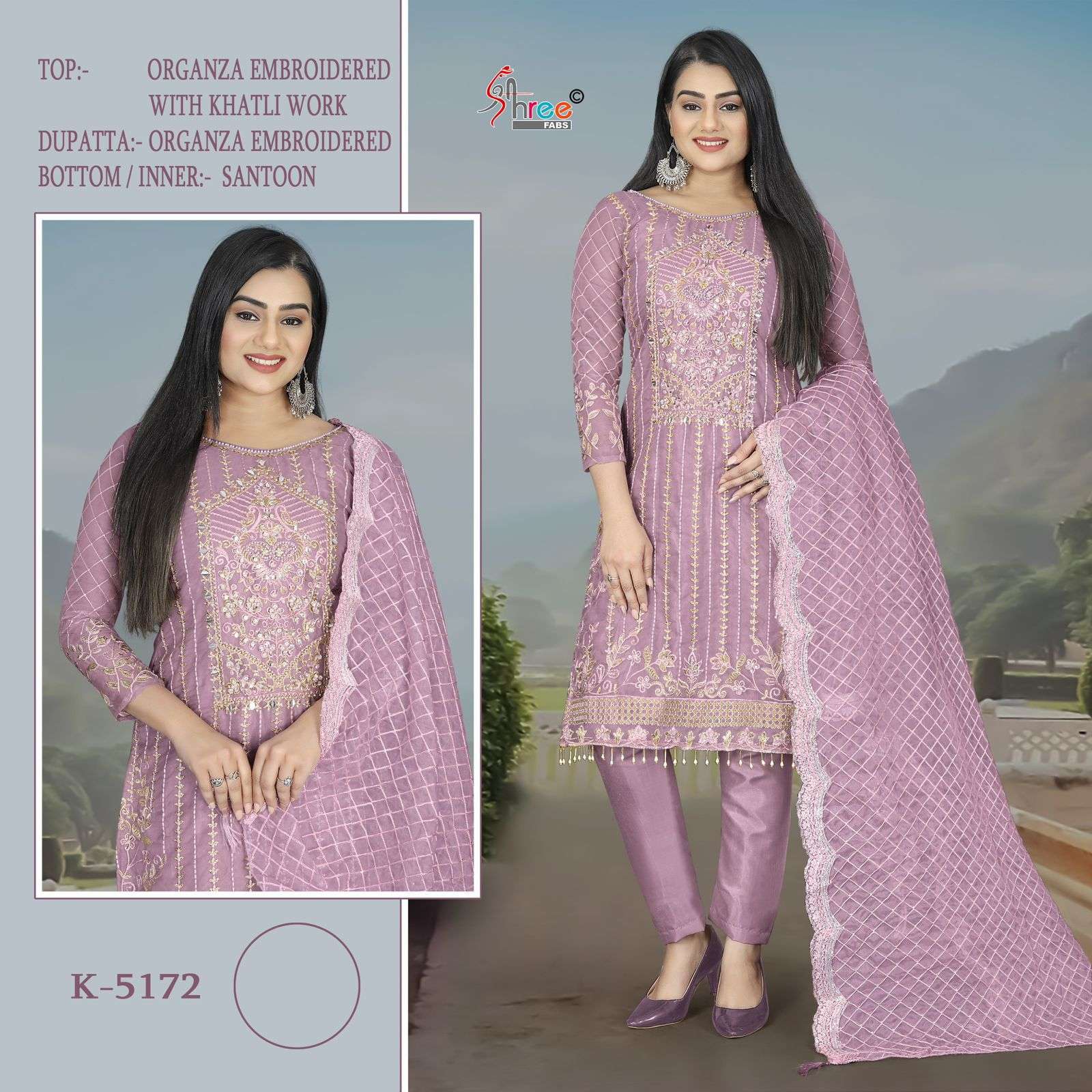 K-5172 COLOURS BY SHREE FABS DESIGNER ORGANZA EMBROIDERY PAKISTANI DRESSES