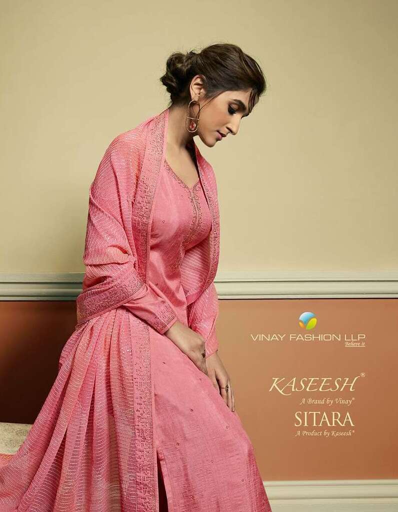 KASEESH SITARA BY VINAY FASHION 63151 TO 63157 SERIES EMBROIDERED DOLA DRESSES