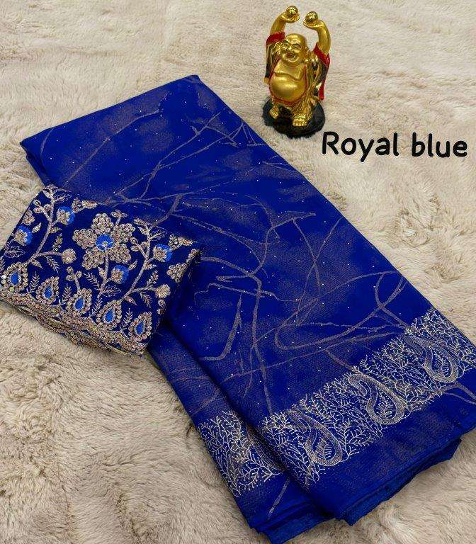 KESARI BY ASLIWHOLESALE FANCY GEORGTTE SAREES