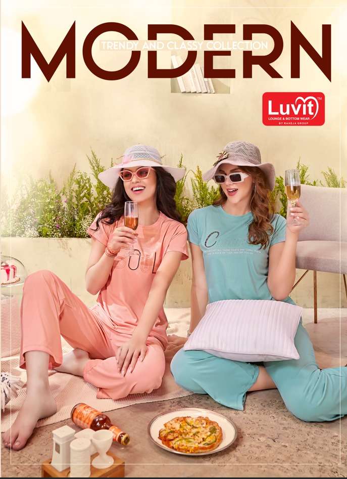 MODERN BY LUVIT 101 TO 108 SERIES STYLISH PURE FANCY PRINTED CO-ORDS SET