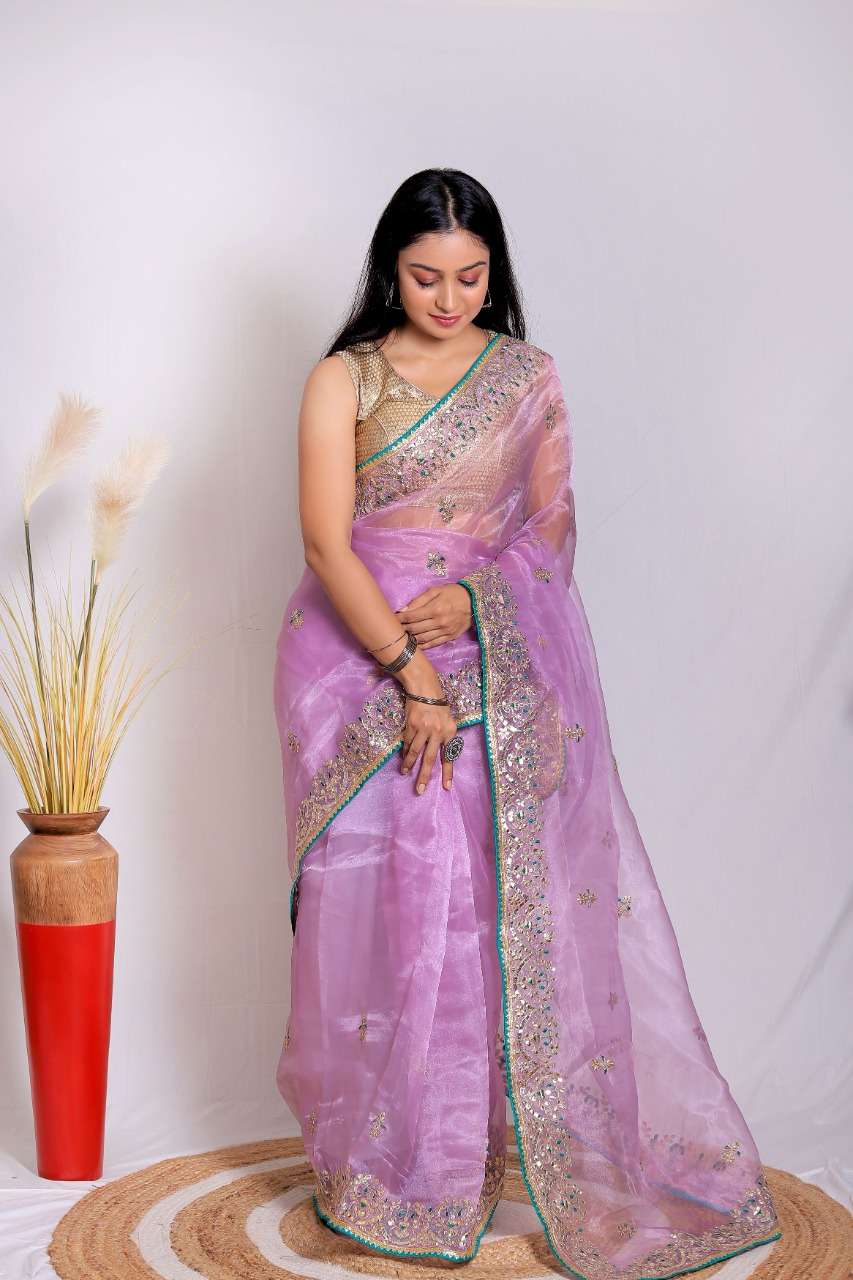 MOH MAYA BY ASLIWHOLESALE PURE ORGANZA SAREES