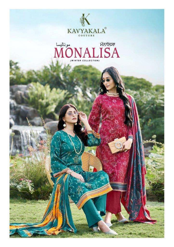 MONALISA VOL-01 BY KAVYA KALA 1001 TO 1006 SERIES DESIGNER PASHMINA PRINT DRESSES