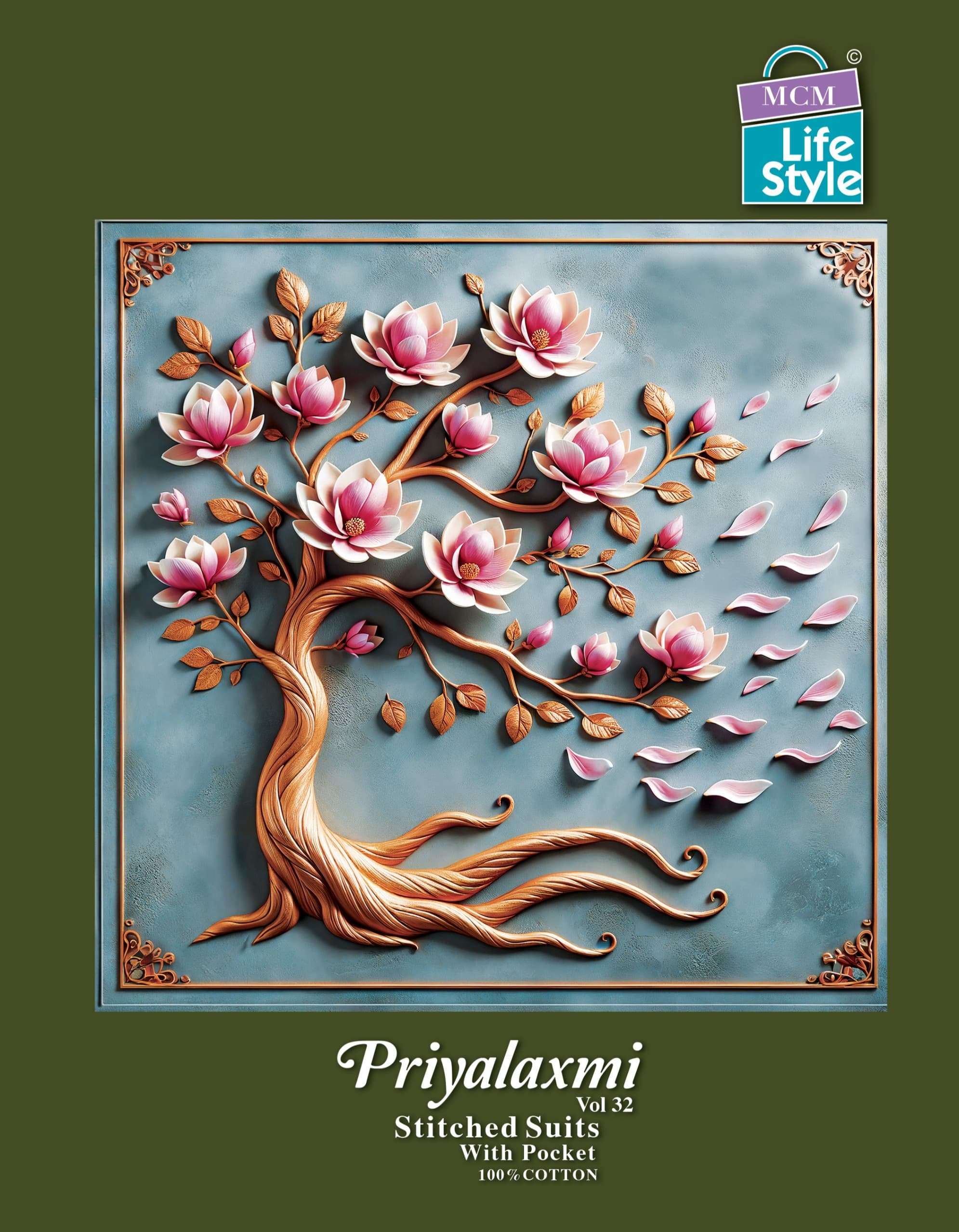 PRIYALAXMI VOL-32 BY MCM LIFESTYLE DESIGNER FANCY COTTON PRITNED DRESSES