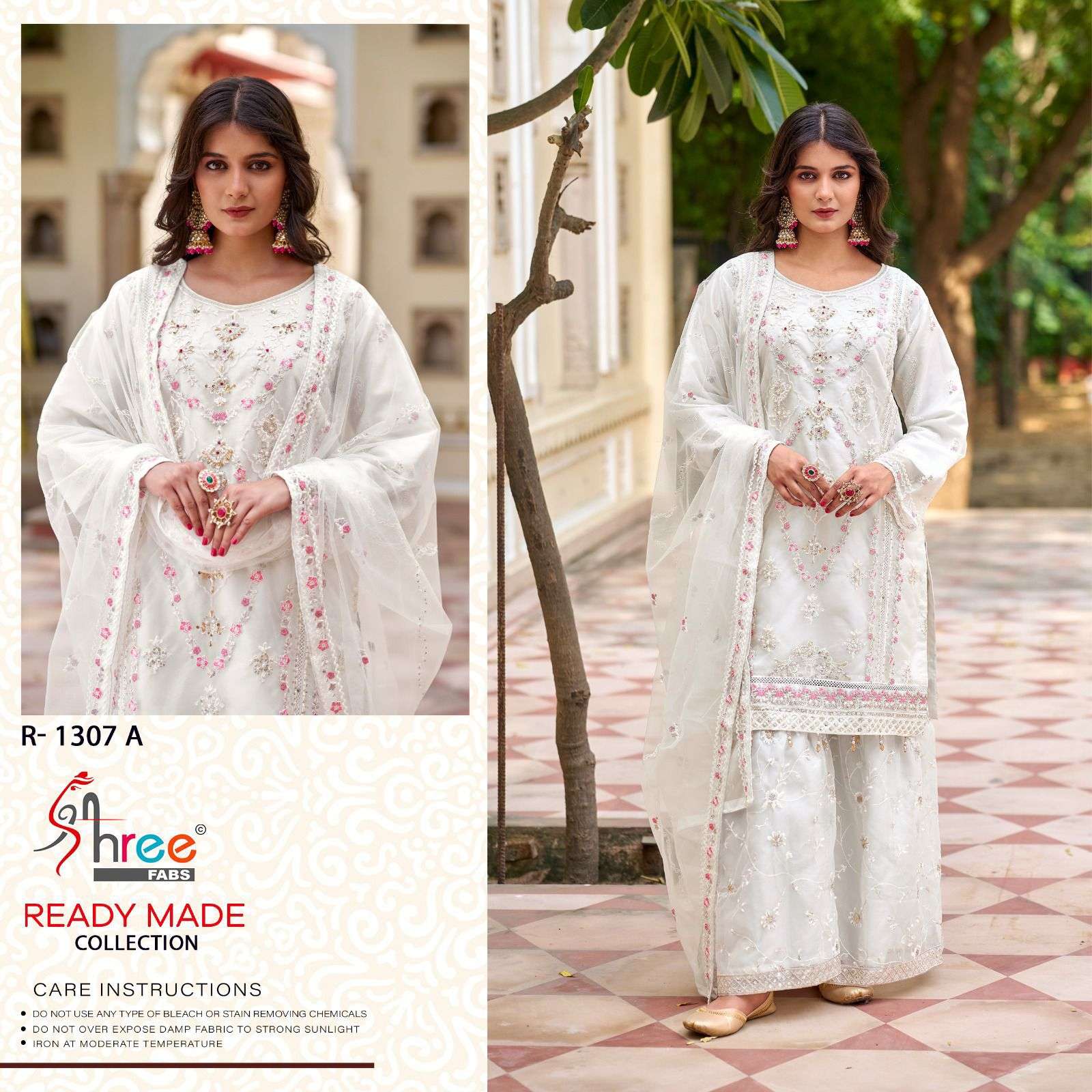 R-1307 COLOURS BY SHREE FABS HEAVY EMBROIDERED ORGANZA PAKISTANI DRESSES