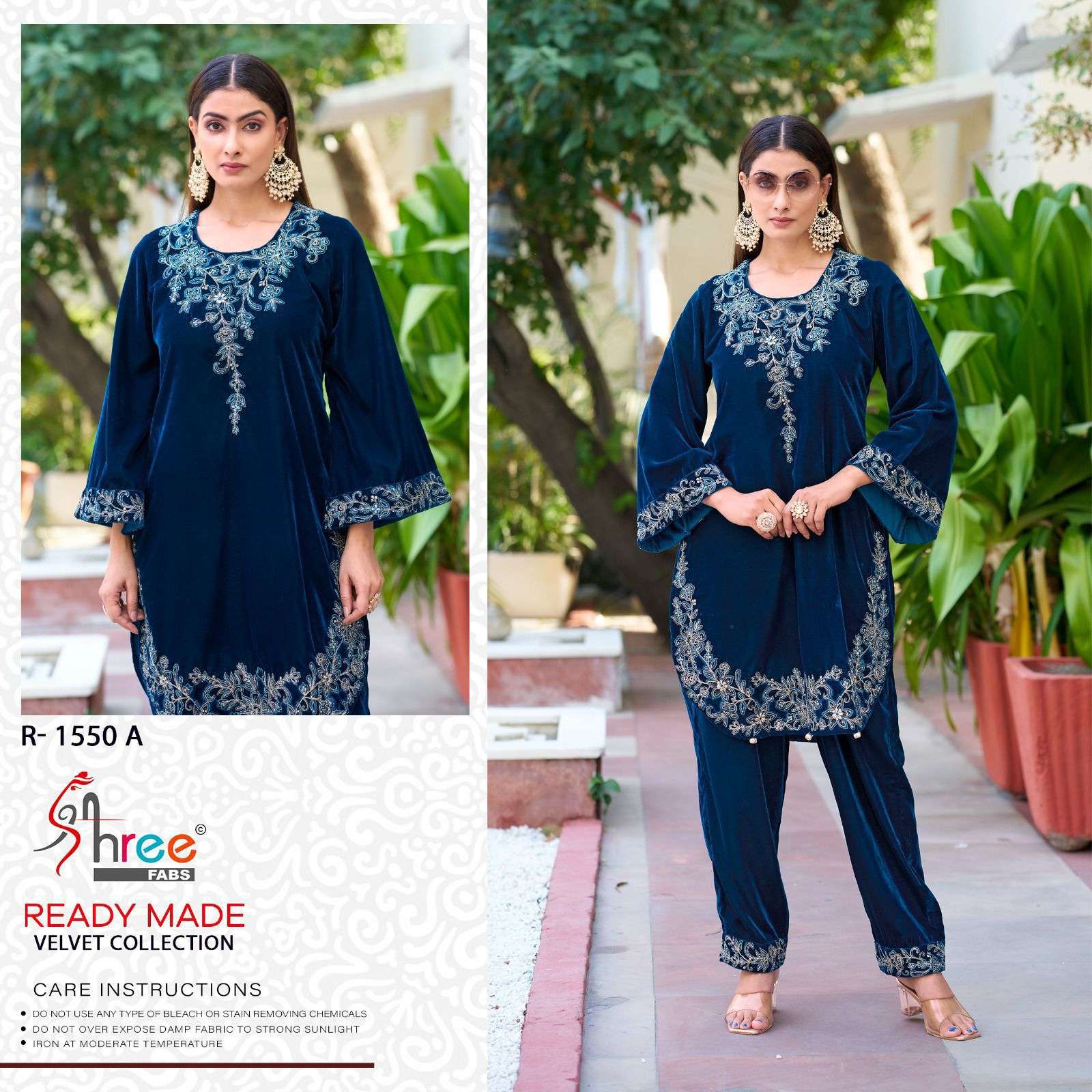 R-1550 COLOURS BY SHREE FABS HEAVY EMBROIDERED VELVET PAKISTANI DRESSES