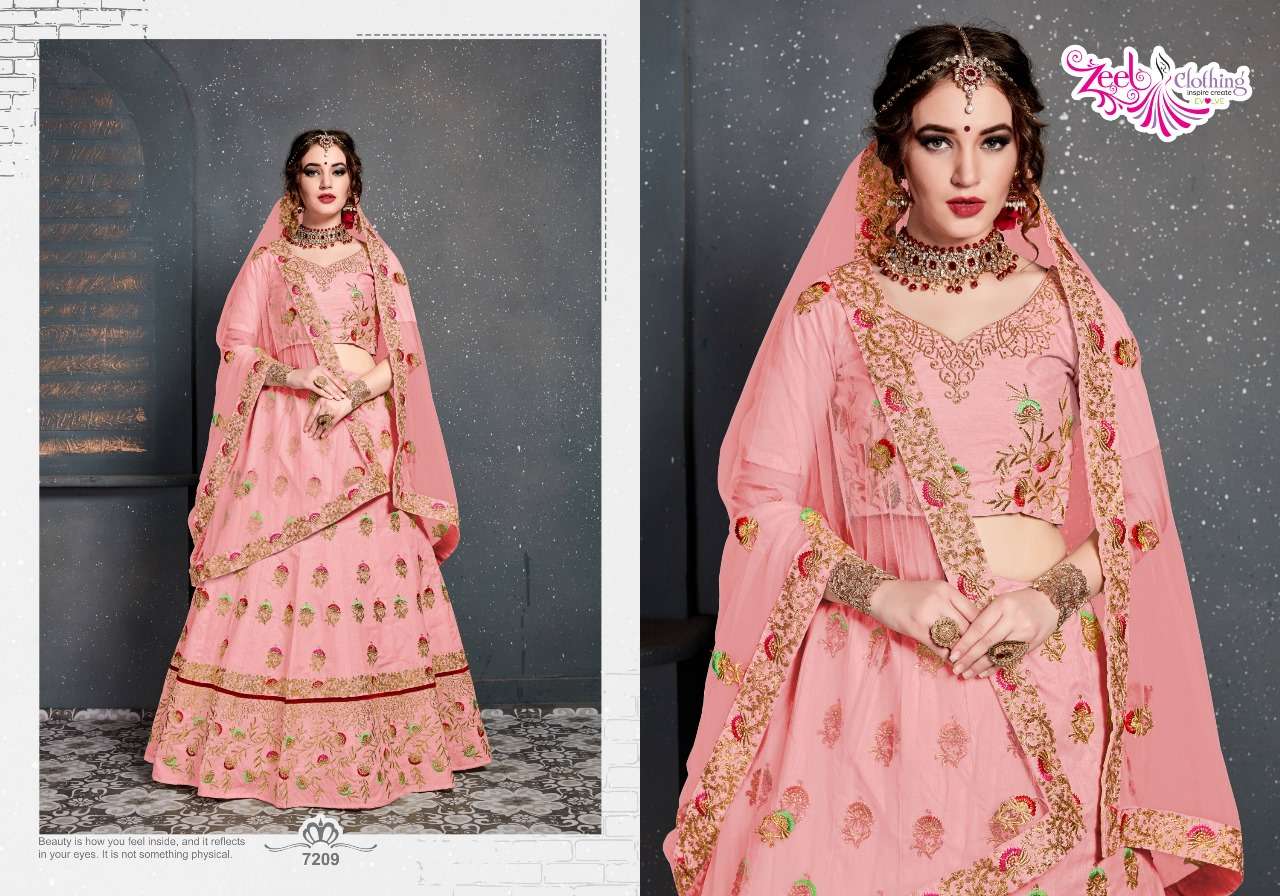 ROOHBAB VOL-1 BY ZEEL CLOTHING DESIGNER STYLISH VELVET FANCY GIRLISH LEHENGAS