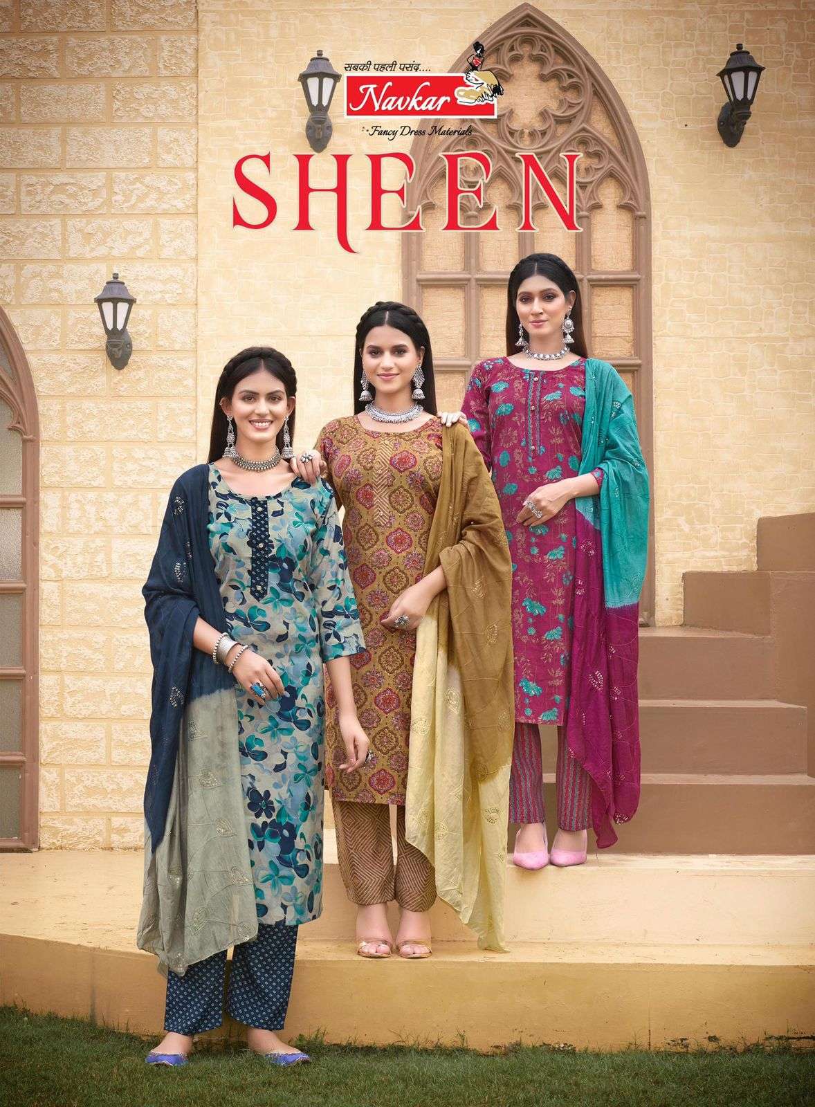 SHEEN VOL-01 BY TANIKSH 1001 TO 1008 SERIES DESIGNER MUSLIN STITCHED DRESSES