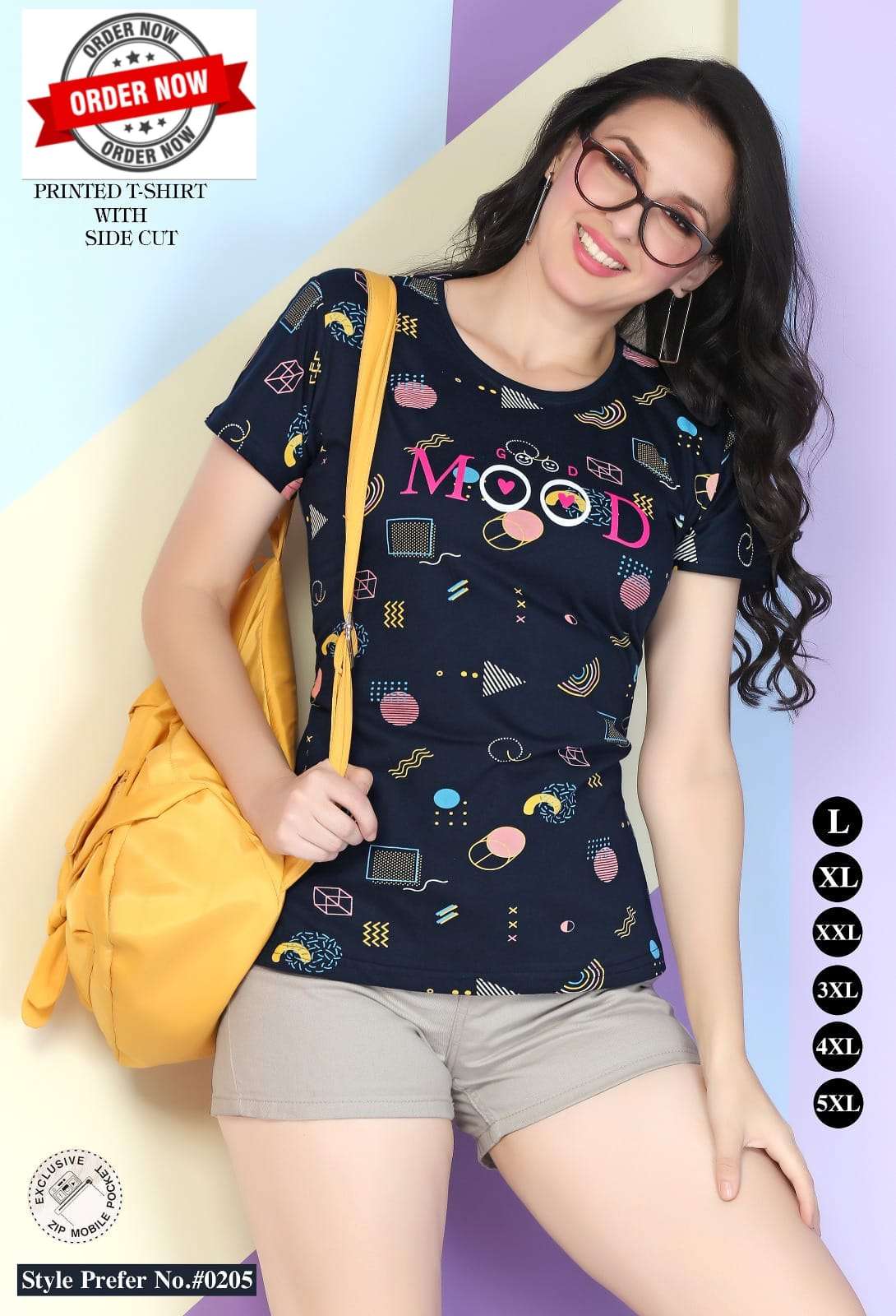 SUMMER SPECIAL 205 BY ASLIWHOLESALE HOSIERY COTTON PRINTED NIGHT TOPS