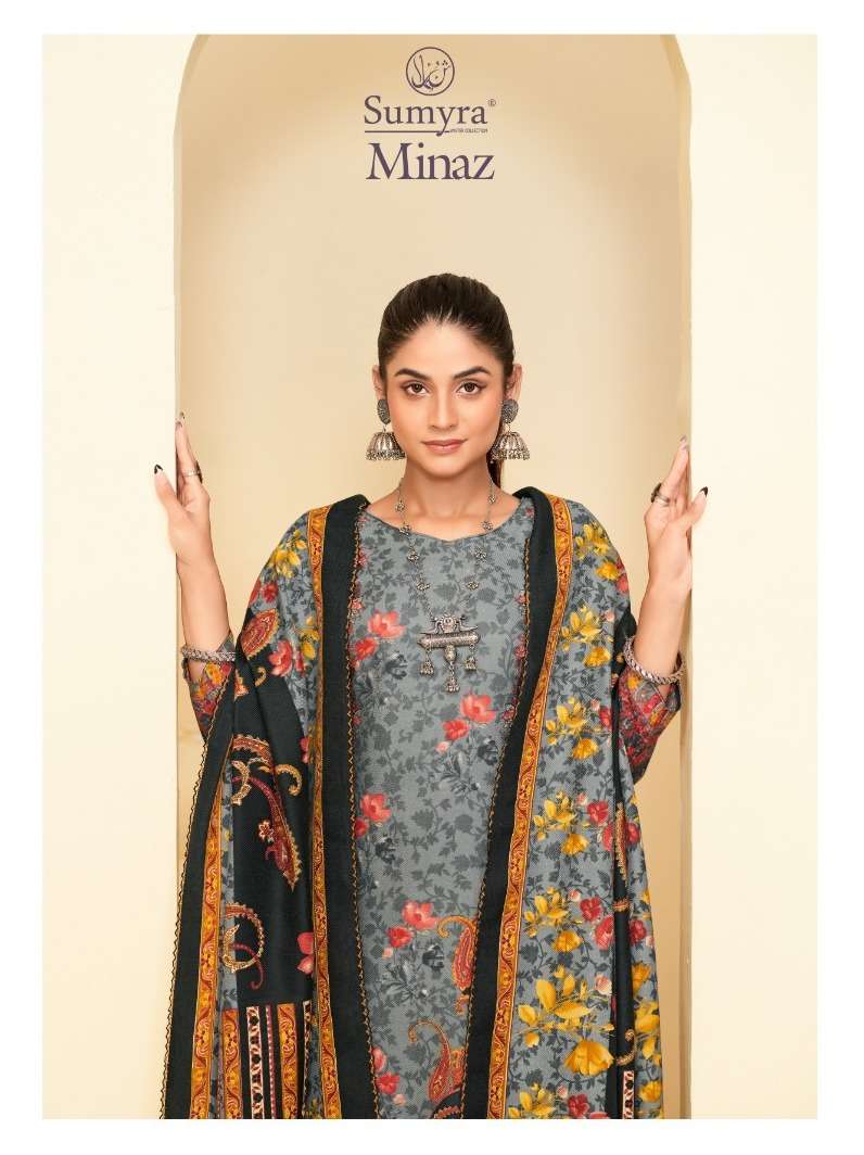 SUMYRA MINAZ BY RADHIKA FASHION 24001 TO 24004 SERIES WINTER PRINTED DRESSES