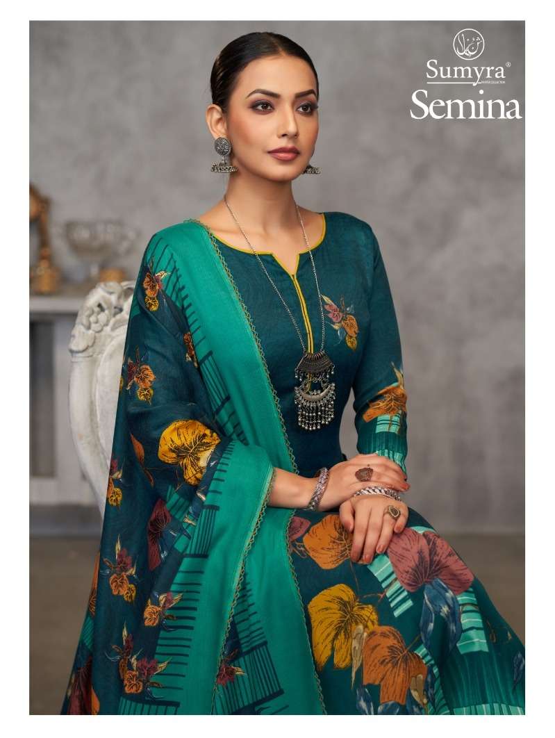 SUMYRA SEMINA BY RADHIKA FASHION 1001 TO 1004 SERIES PASHMINA DRESSES