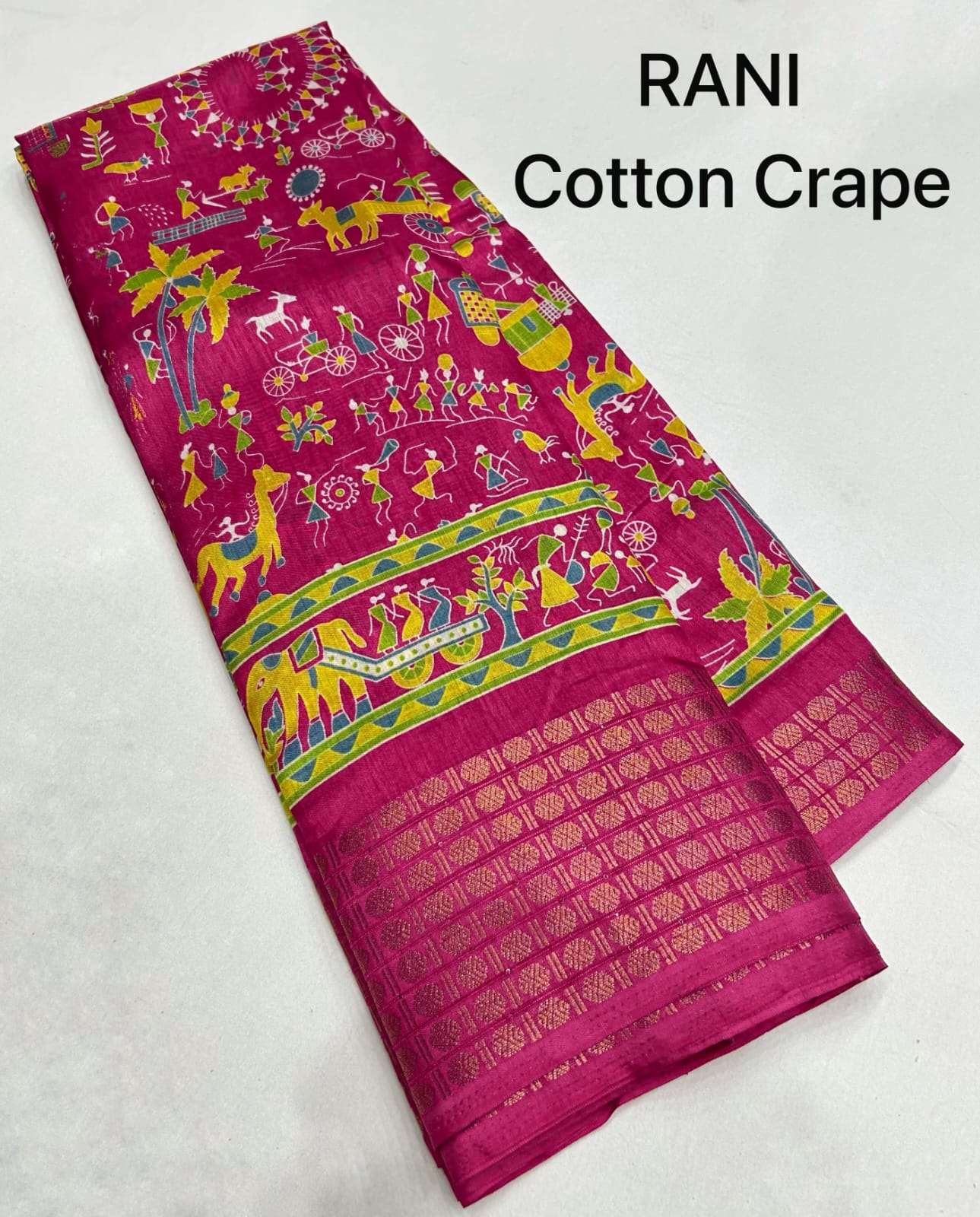 YAMUNA BY ASLIWHOLESALE FANCY COTTOM CREPE PRINTED SAREES 