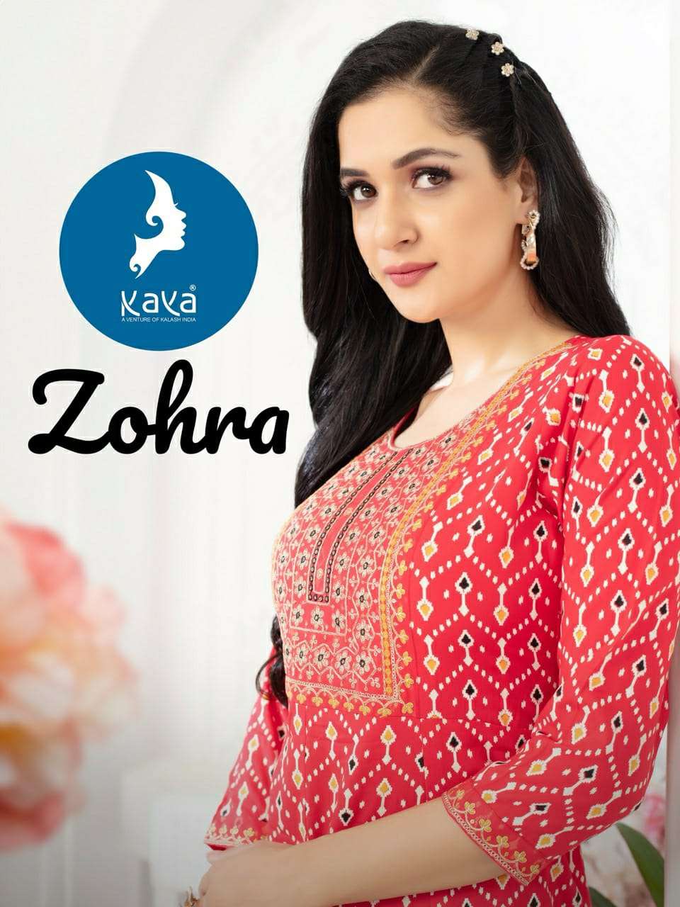 ZOHRA VOL-01 BY KAYA 01 TO 06 SERIES DESIGNER FANCY RAYON PRINTED KURTIS