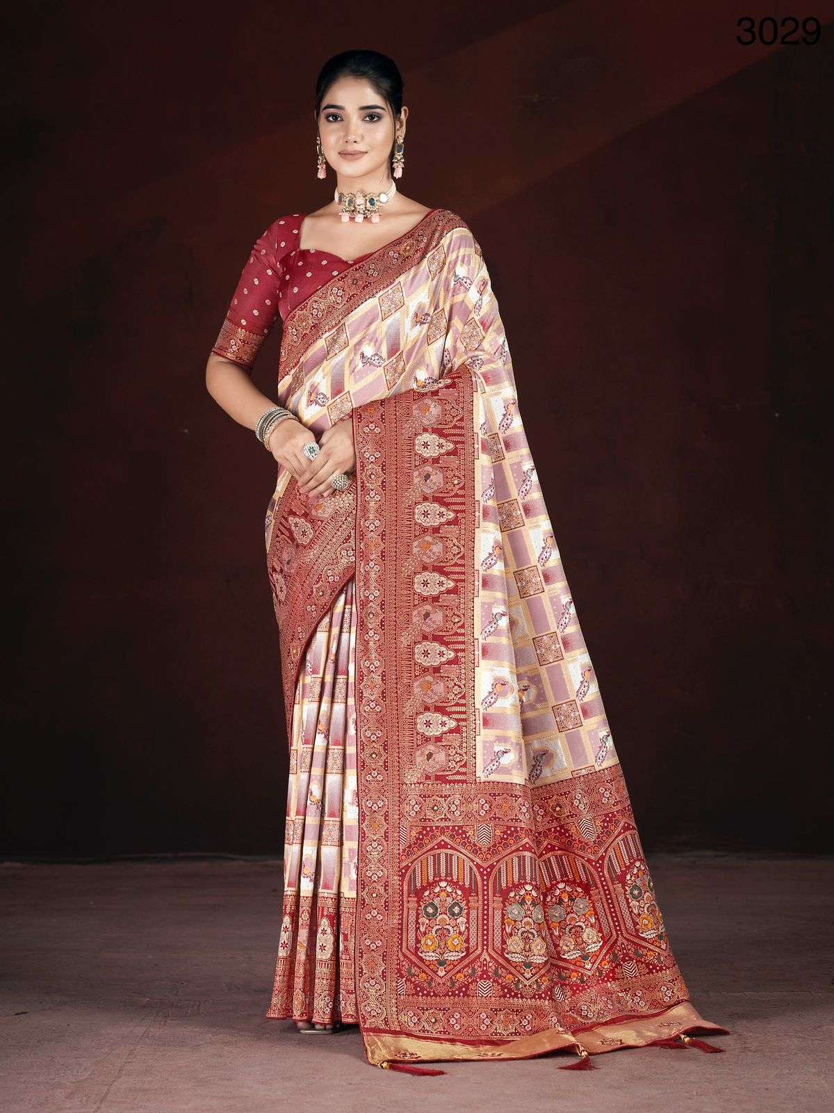 3029 HIT COLOUR BY ASLIWHOLESALE DESIGNER SILK HAND WORK SAREE