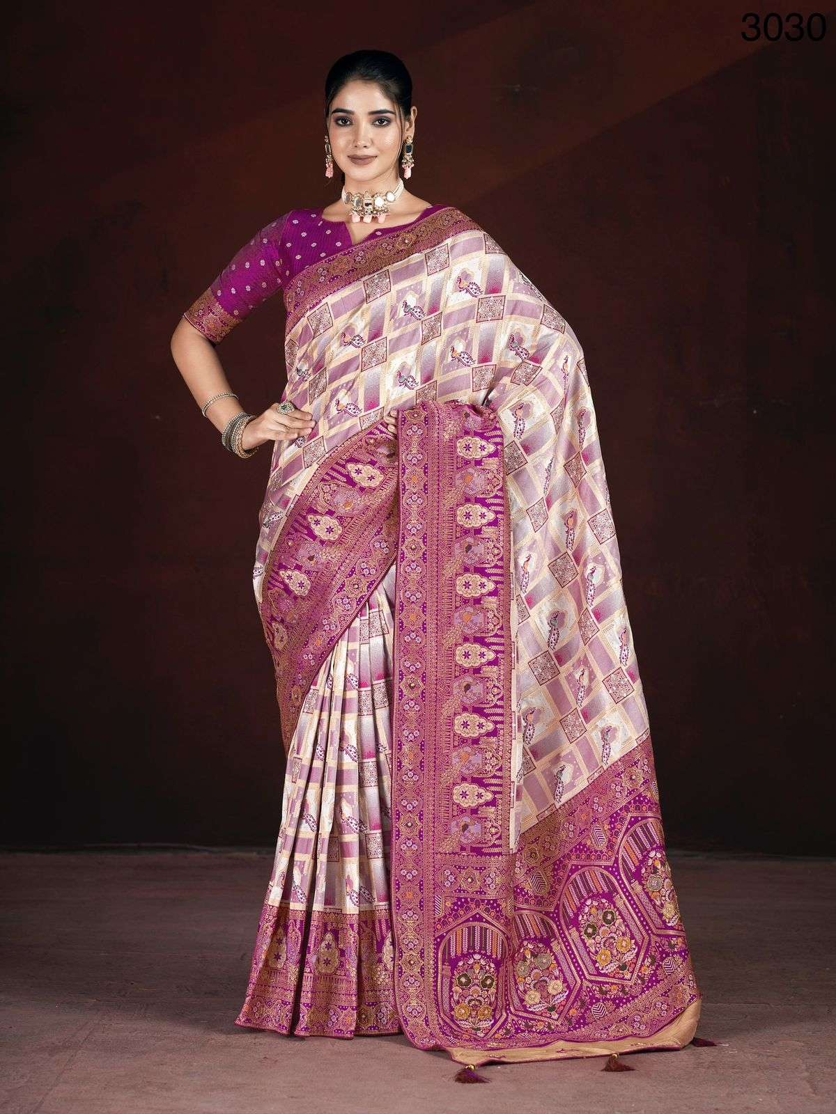 3030 HIT COLOUR BY ASLIWHOLESALE DESIGNER SILK HAND WORK SAREE