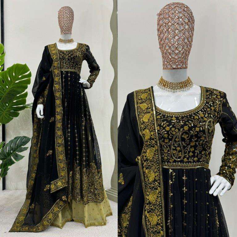 5795 HIT COLOUR BY ASLIWHOLESALE DESIGNER FAUX GEORGETTE PAKISTANI DRESS