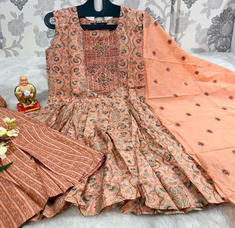 JYOTI VOL-77 ASLIWHOSALE  EMBROIDERY WORK AND PRINT AND SHORT DRESS