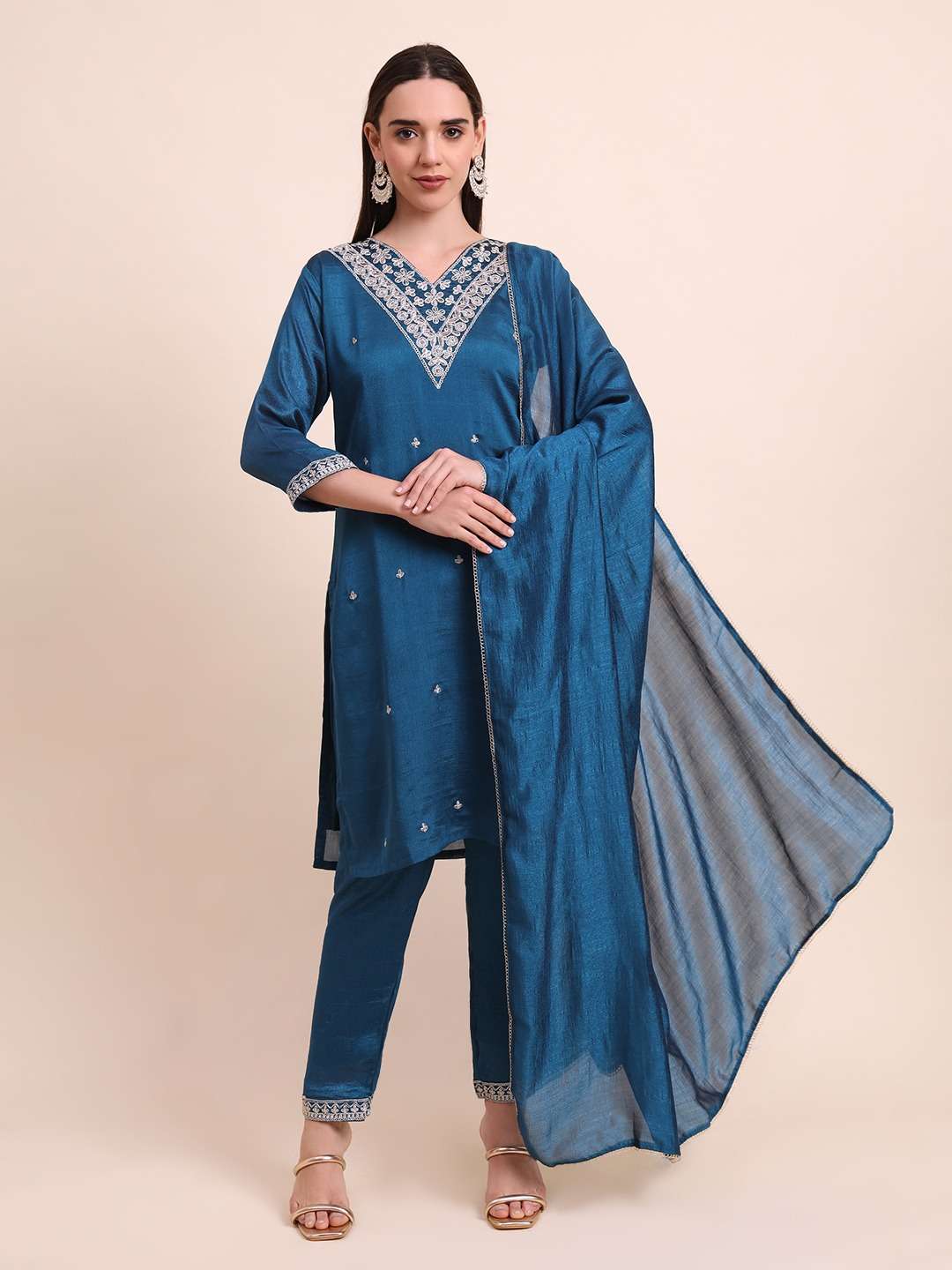 KAAVI BY ASLIWHOLESALE DESIGNER PURE SILK BLEND DRESSES