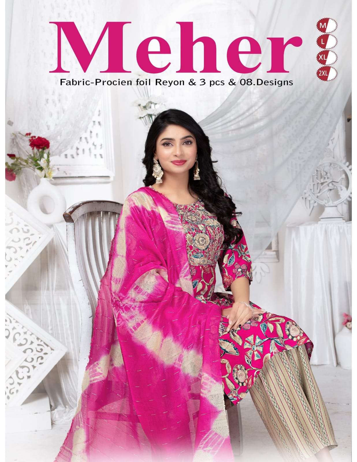 MEHER VOL-01 BY ASLIWHOLESALE DESIGNER FACNY RAYON PRINT DRESSES