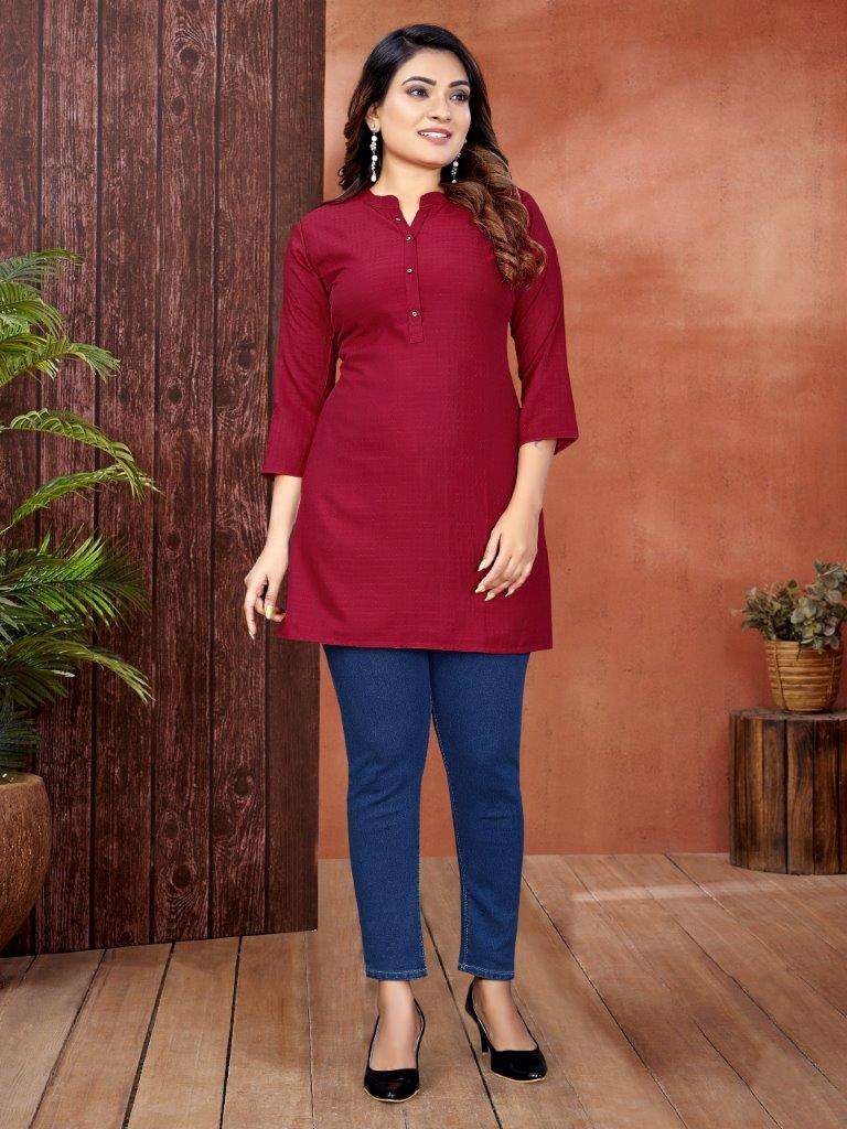 NIMITA VOL-182 BY ASLIWHOLESALE DESIGNER FACNY PURE VISCOSE RAYON TOPS