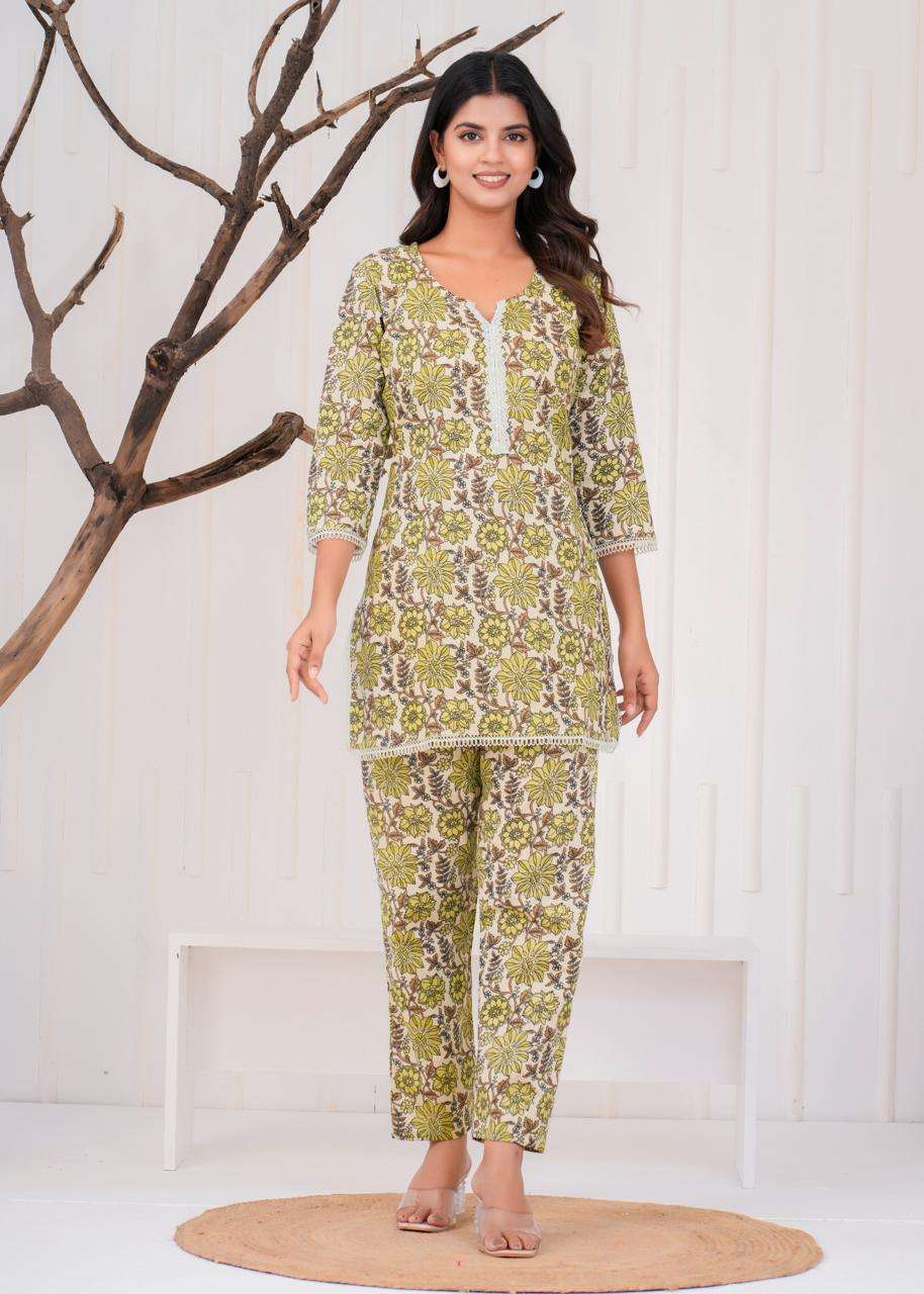 NIMITA VOL-184 BY ASLIWHOLESALE DESIGNER FACNY PURE COTTON PRINTED CO-ORD SETS