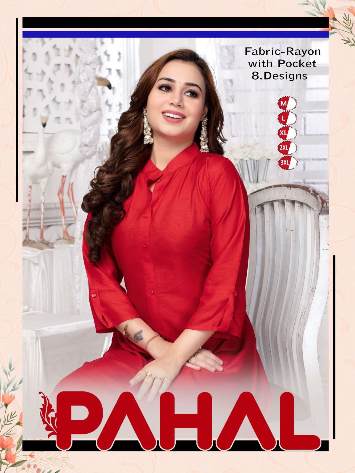 PAHAL VOL-01 BY ASLIWHOLESALE DESIGNER FACNY RAYON PRINT KURTIS