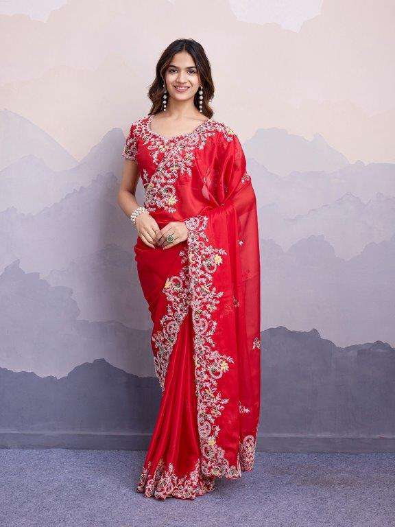 RAJVI BY ASLIWHOLESALE DESIGNER PURE SILK SAREE