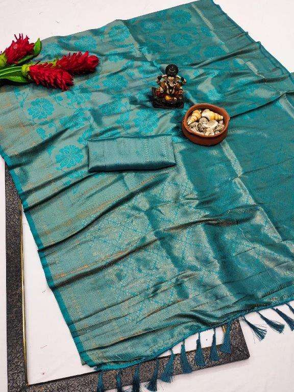 ROZY BY ASLIWHOLESALE DESIGNER SOFT SILK WEAVING SAREES