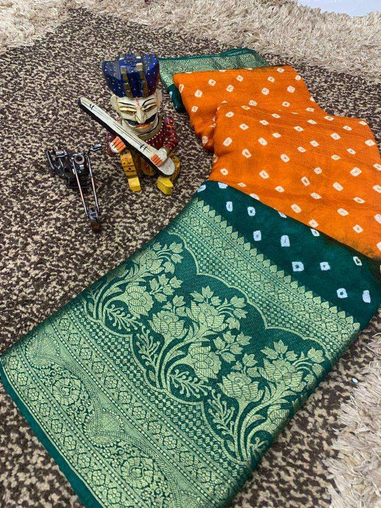 SAKHI VOL-24 BY ASLIWHOLESALE DESIGNER SOFT BANDHEJ SILK PRINTED SAREES