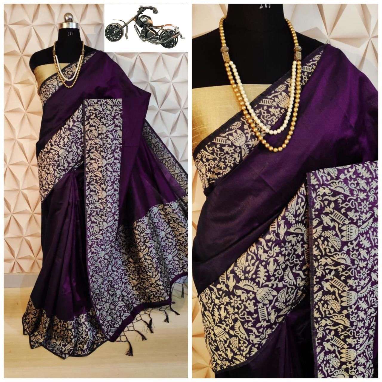 SNAKE LADDER BY ASLIWHOLESALE ROW SILK SAREES 