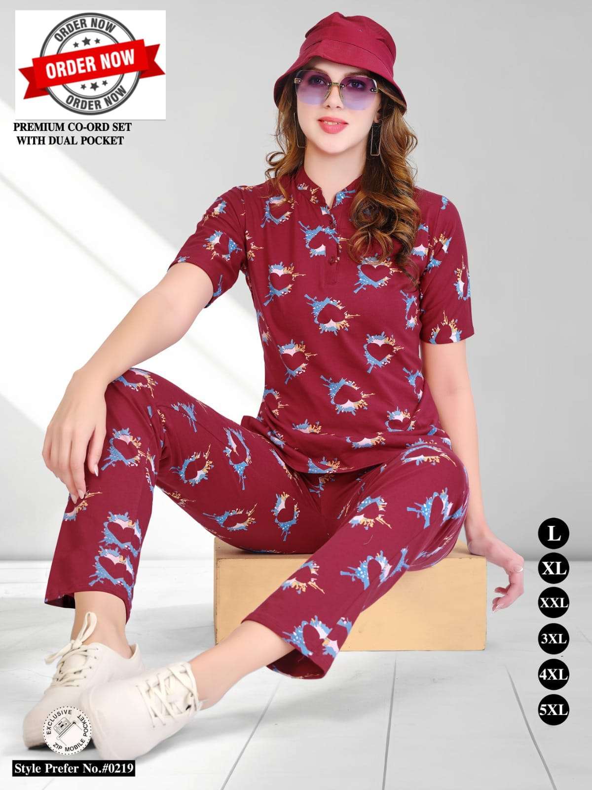 SUMMER SPECIAL 219 BY ASLIWHOLESALE HOSIERY COTTON PRINTED NIGHT DRESSES