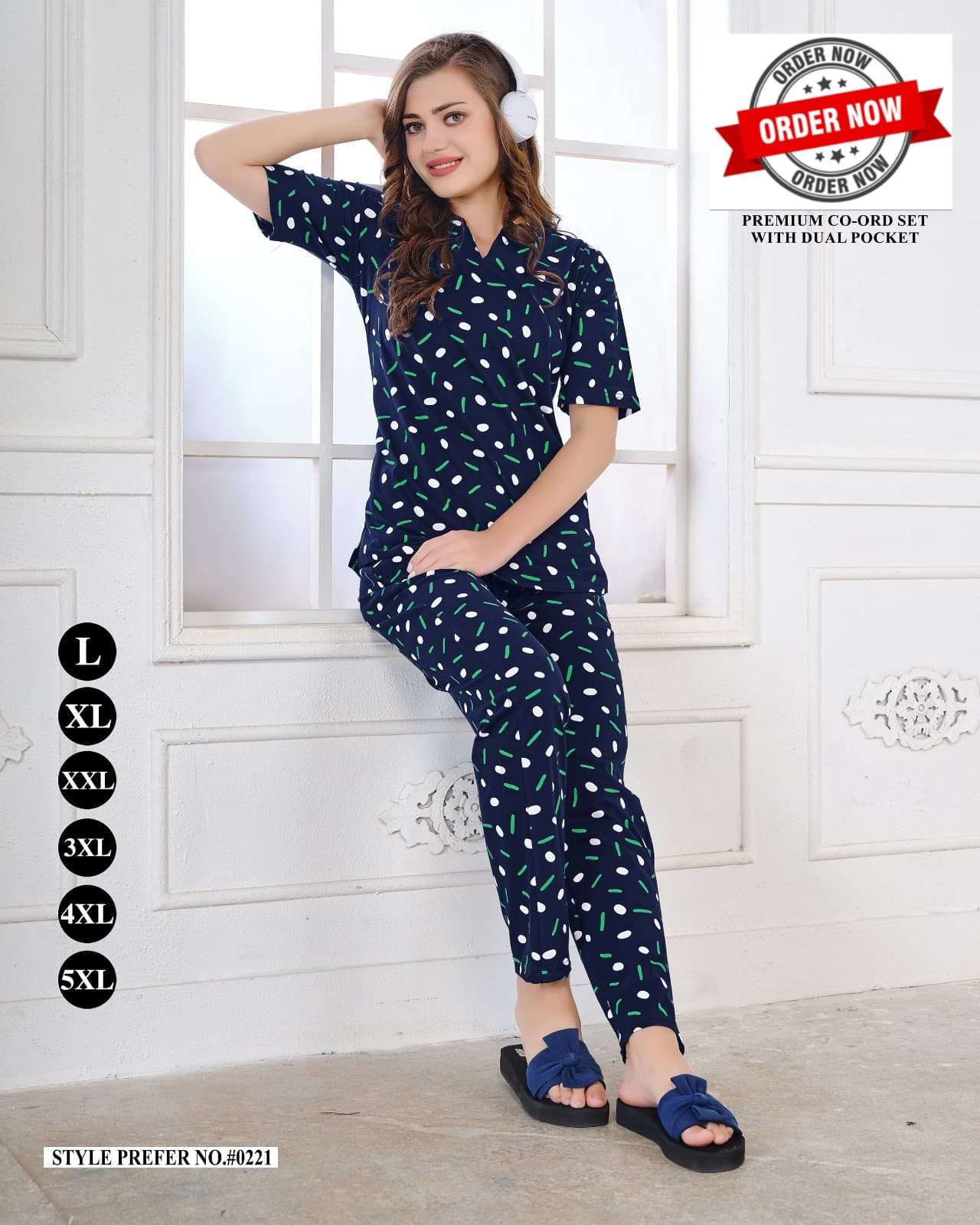 SUMMER SPECIAL 221 BY ASLIWHOLESALE HOSIERY COTTON PRINTED NIGHT DRESSES