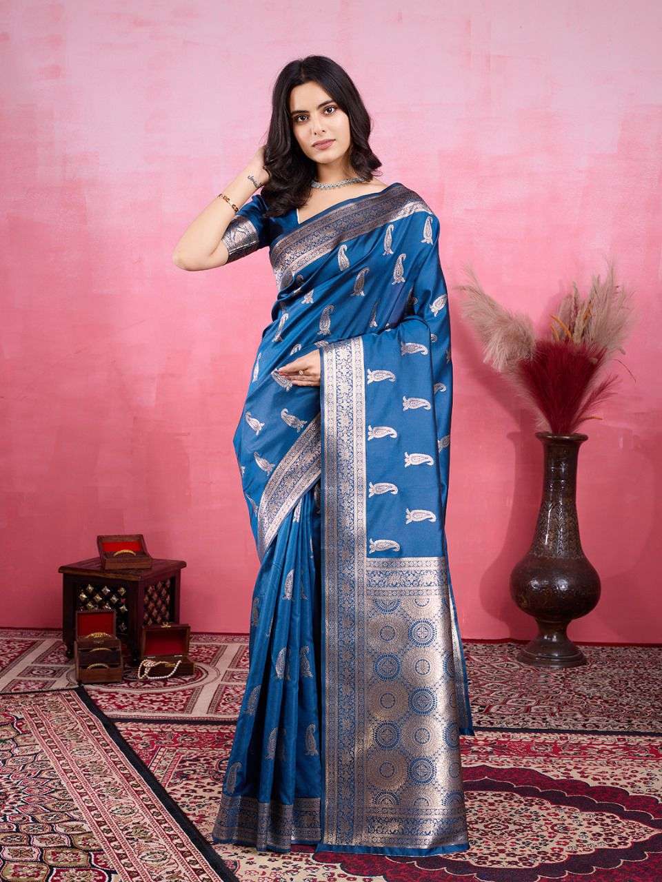 SURYAMUKHI BY ASLIWHOLESALE DESIGNER SOFT BANARASI SILK PRINT SAREES