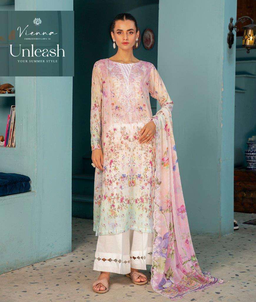 VIENNA VOL-01 BY ASLIWHOLESALE DESIGNER LAWN COTTON PRINTED DRESSES