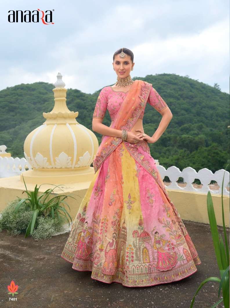 ANAARA 7400 SERIES BY TATHASTU 7401 TO 7413 SERIES DESIGNER AUSTRALIAN SILK LEHENGAS