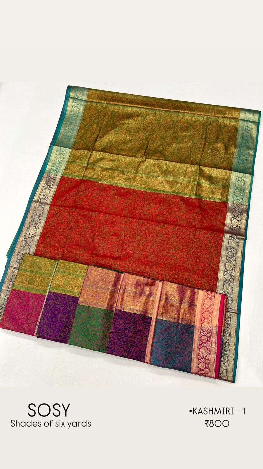 KASHMIRI-1 BY SHADES OF SIX YARDS DESIGNER HANDLOOM SILK SAREES