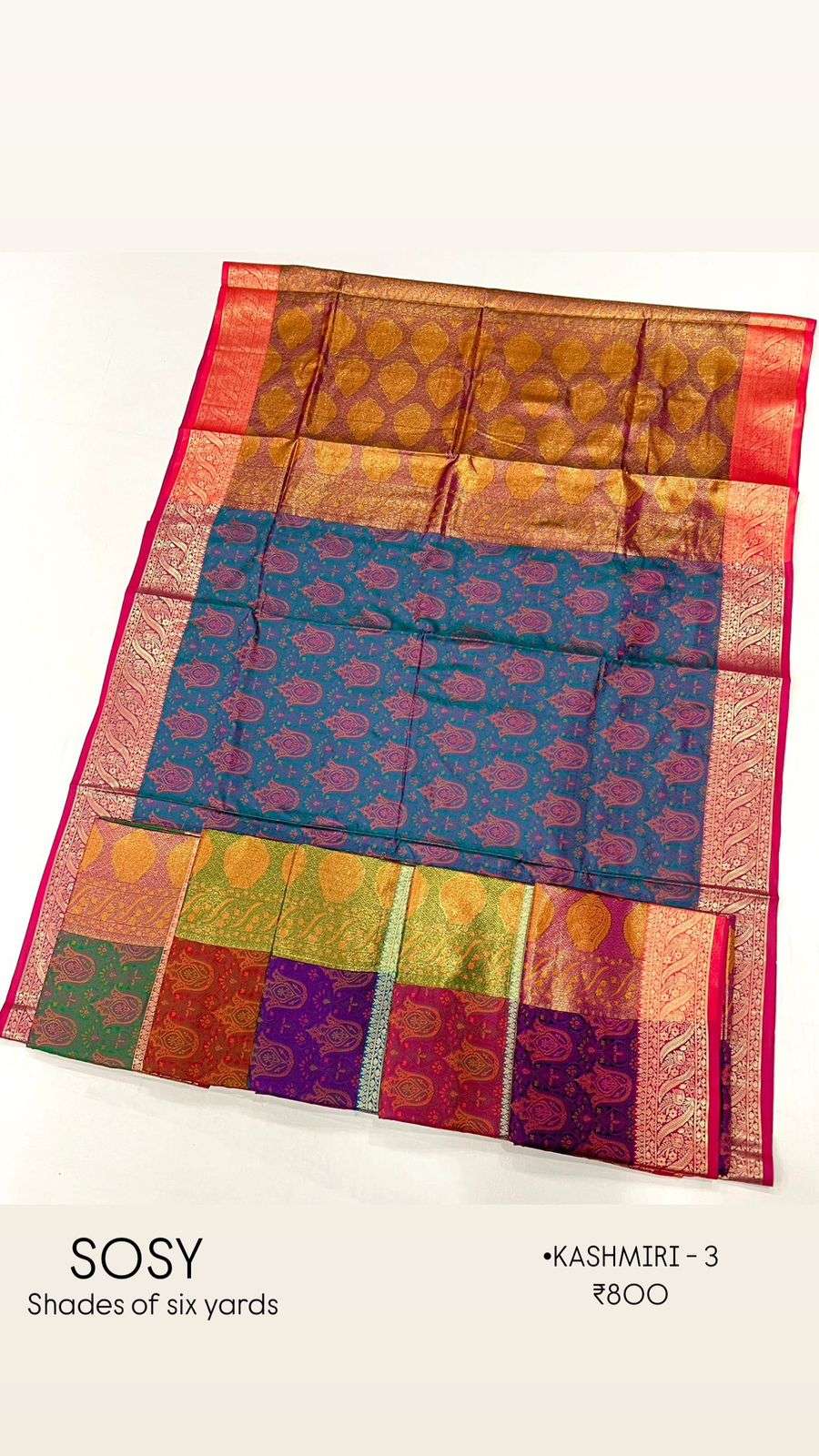 KASHMIRI-3 BY SHADES OF SIX YARDS DESIGNER HANDLOOM SILK SAREES